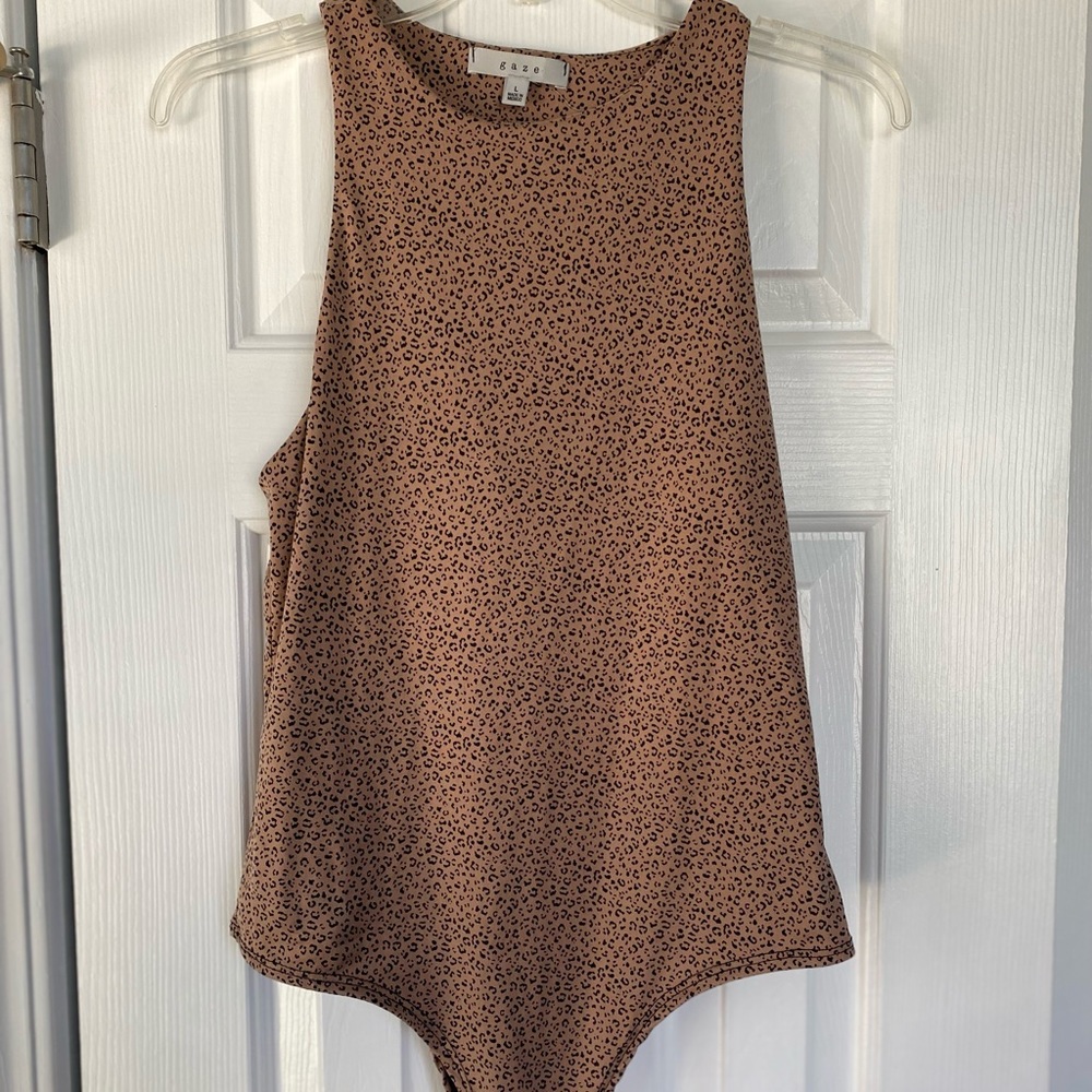 Cheetah print body suit